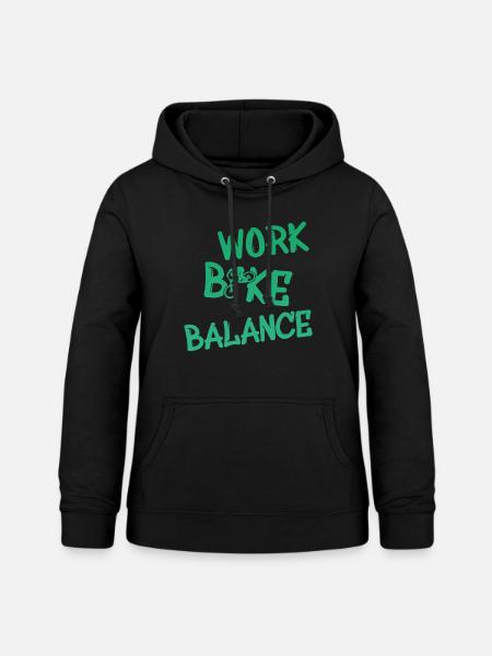 Biken - Frauen Hoodie - Schwarz