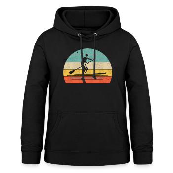 Stand-Up-Paddling - Frauen Hoodie - Schwarz - Vorne - AI Model Female 172 light (172cm)