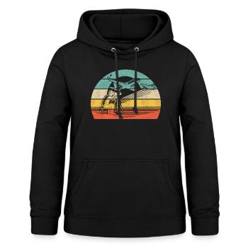 Planespotting Planespotter - Sweat à capuche Femme - noir - Devant - AI Model Female 172 light (172cm)