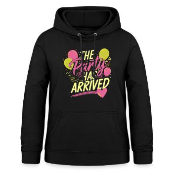 The Party Has Arrived 16 - Frauen Hoodie - Schwarz - Vorne - AI Model Female 172 light (172cm)