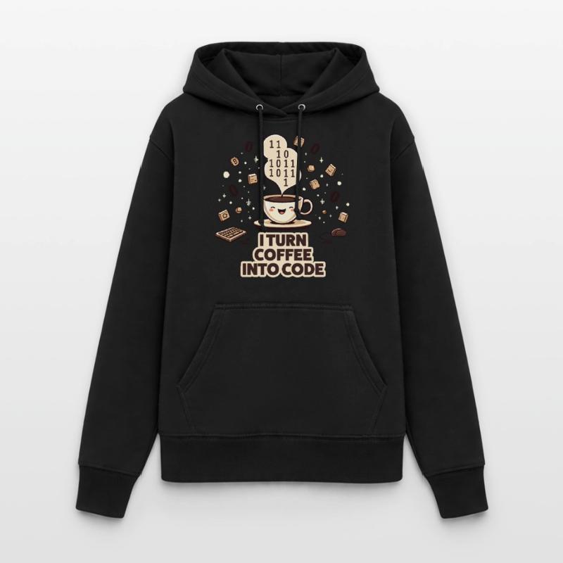 Coffee to Code: Programmer-Style Women's Hoodie