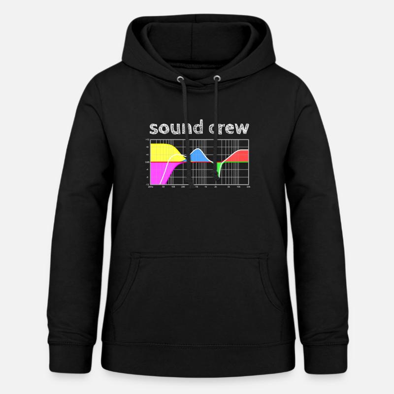 sound crew - parametric equalizer - Women's Hoodie - black