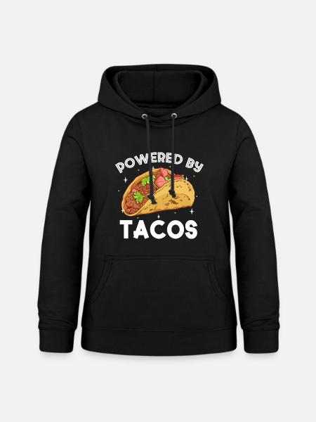 Powered by Tacos - Frauen Hoodie - Schwarz