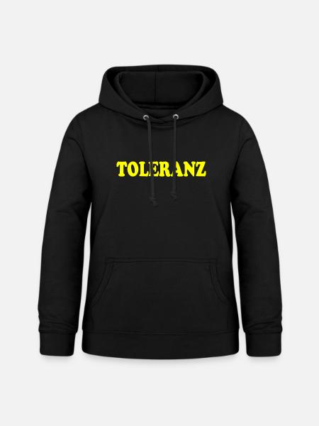 Toleranz - Frauen Hoodie - Schwarz