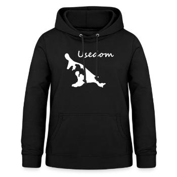 Usedom - Frauen Hoodie - Schwarz - Vorne - AI Model Female 172 light (172cm)