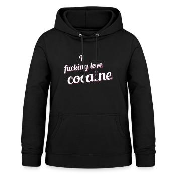 putain amour cocaïne cadeau fête des drogues cocaïne - Sweat à capuche Femme - noir - Devant - AI Model Female 172 light (172cm)