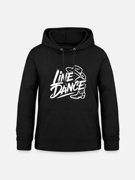 Line Dance Liebe - Frauen Hoodie - Schwarz