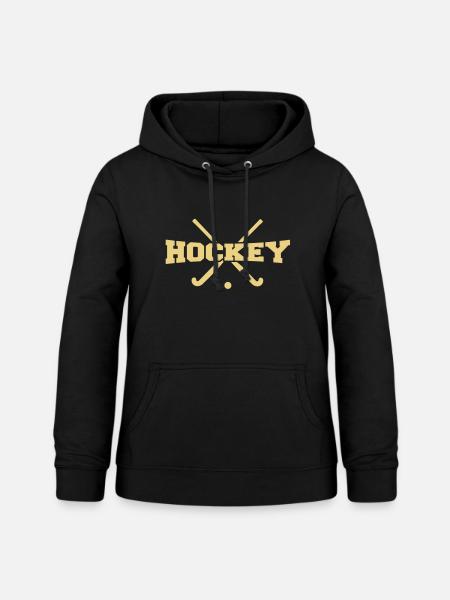 Hockey - Frauen Hoodie - Schwarz
