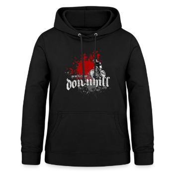 descente - VTT - Sweat à capuche Femme - noir - Devant - AI Model Female 172 light (172cm)