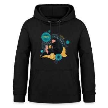 Fantastic Beasts Niffler Holding Coins - Women's Hoodie - black - Front - AI Model Female 172 light (172cm)