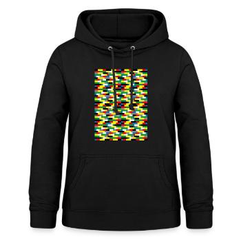small colored bricks - Women's Hoodie - black - Front - AI Model Female 172 light (172cm)