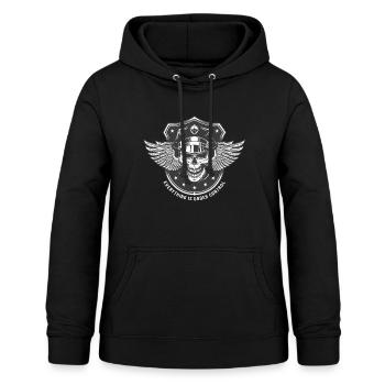 police control shirt4 - Sweat à capuche Femme - noir - Devant - AI Model Female 172 light (172cm)
