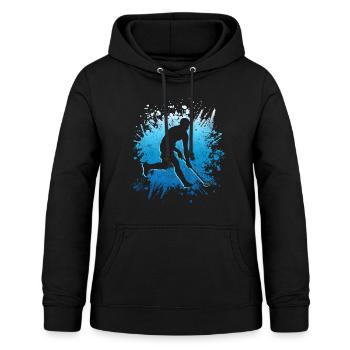Floorball Spieler Floorballer Salibandy Unihockey - Frauen Hoodie - Schwarz - Vorne - AI Model Female 172 light (172cm)