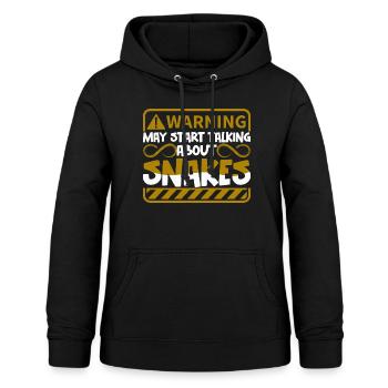 Schlangenbesitzer Schlangenliebhaber Schlangen - Frauen Hoodie - Schwarz - Vorne - AI Model Female 172 light (172cm)