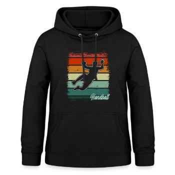 Handball Handballer - Frauen Hoodie - Schwarz - Vorne - AI Model Female 172 light (172cm)