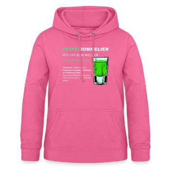 Pfeffisommelier Pfefferminz Likör Saufen JGA - Frauen Hoodie - Pink - Vorne - AI Model Female 172 light (172cm)