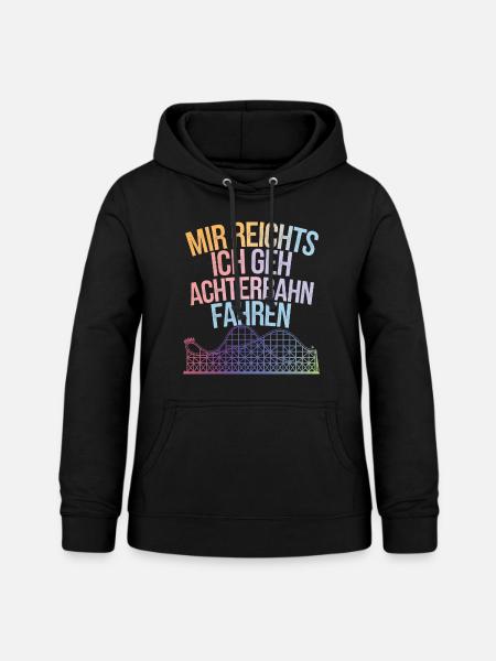 Achterbahn Freizeitpark Roller Coaster - Frauen Hoodie - Schwarz