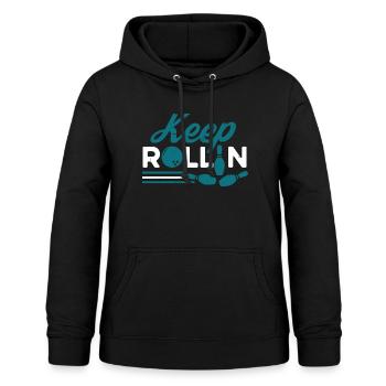 Bowling Bowlingkugel Bowlingbahn Strike - Frauen Hoodie - Schwarz - Vorne - AI Model Female 172 light (172cm)