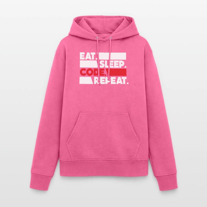 Eat Sleep Code Repeat Programmeur Devloper Sweat à capuche Femme