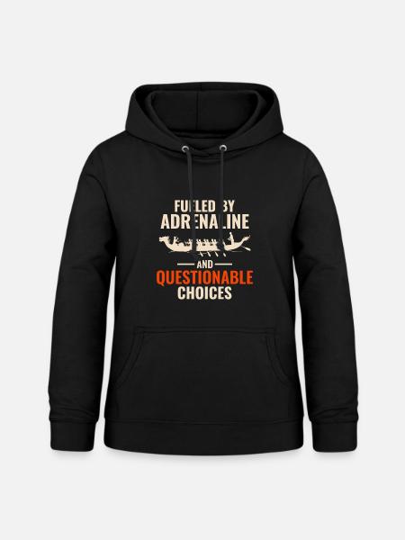 Drachenboot-Renngeist - Frauen Hoodie - Schwarz