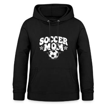 Fußball Vintage Mama Retro Spieltag Jugendbekleidu - Frauen Hoodie - Schwarz - Vorne - AI Model Female 172 light (172cm)