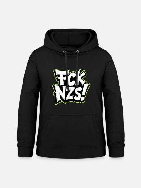 FCK NZS Statement gegen Rassismus - Frauen Hoodie - Schwarz