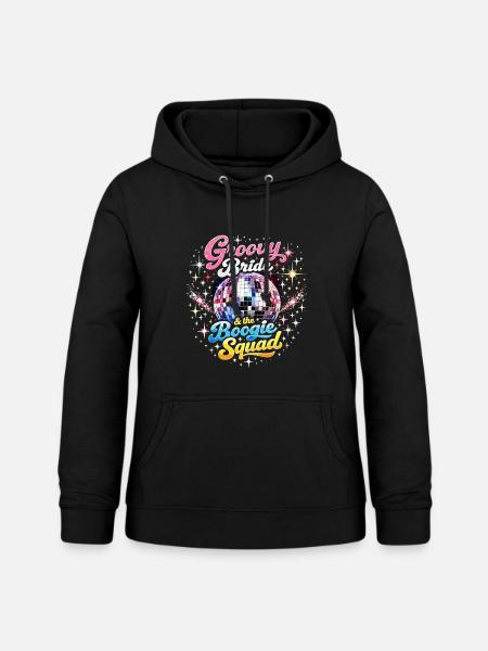 Groovy Bride & Boogie Squad JGA Diskokugel - Frauen Hoodie - Schwarz