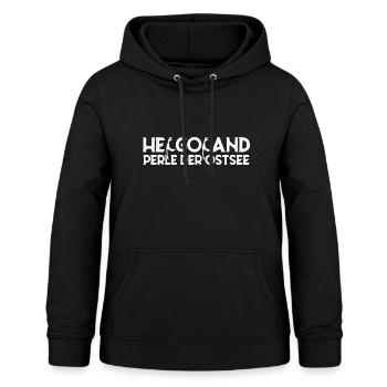 Helgoland Perle der Ostsee lustig Sylt - Frauen Hoodie - Schwarz - Vorne - AI Model Female 172 light (172cm)