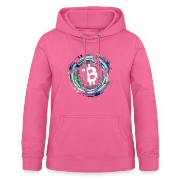 BITCOIN - Frauen Hoodie - Pink - Vorne - AI Model Female 172 light (172cm)