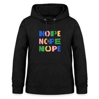Nope nope nope - Women's Hoodie - black - Front - AI Model Female 172 light (172cm)