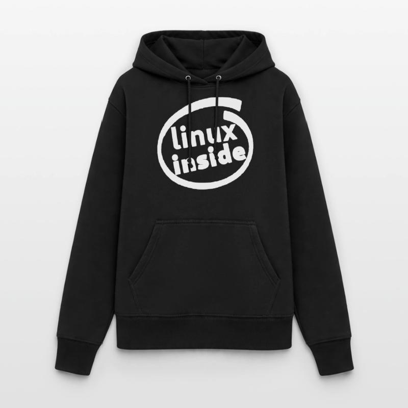 LINUX INSIDE TUX PROGRAMMER LOGO NERD GIFT Sweat à capuche Femme