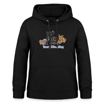 Team Mischling - Frauen Hoodie - Schwarz - Vorne - AI Model Female 172 light (172cm)
