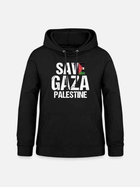 Save Gaza Liberté pour Palestine Palestine - Sweat à capuche Femme - noir
