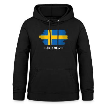 Schweden Flagge Skandinavien Schwedische Fahne - Frauen Hoodie - Schwarz - Vorne - AI Model Female 172 light (172cm)