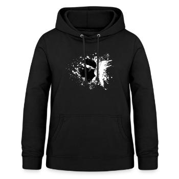 Korsika Flagge Korsika Fahne Corsica Korsischen - Frauen Hoodie - Schwarz - Vorne - AI Model Female 172 light (172cm)