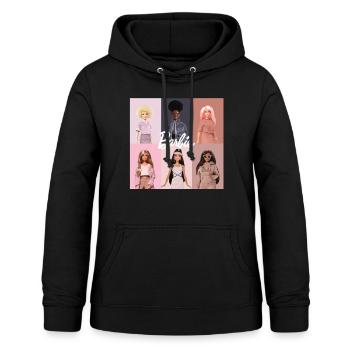 Barbie Gruppenbild Porträt - Frauen Hoodie - Schwarz - Vorne - AI Model Female 172 light (172cm)