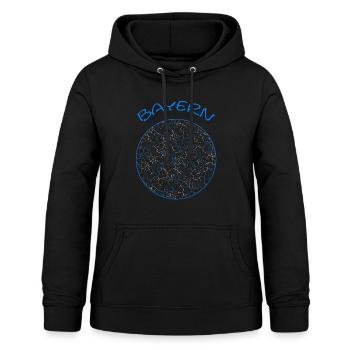 Bayern - Frauen Hoodie - Schwarz - Vorne - AI Model Female 172 light (172cm)