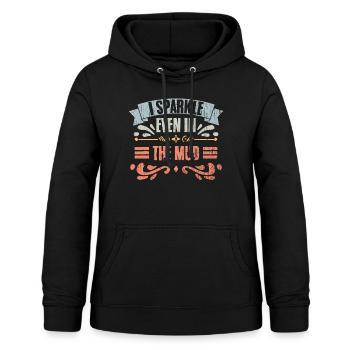 I Sparkle Even In The Mud Vintage Mud Runner A - Women's Hoodie - black - Front - AI Model Female 172 light (172cm)