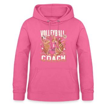 Volleyball Coach - Women's Hoodie - pink - Front - AI Model Female 172 light (172cm)