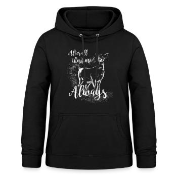 Harry Potter Patronus Bichette - Sweat à capuche Femme - noir - Devant - AI Model Female 172 light (172cm)