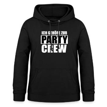 Party Crew - Frauen Hoodie - Schwarz - Vorne - AI Model Female 172 light (172cm)