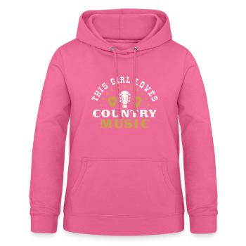 Dieses Mädchen liebt Country-Musik - Frauen Hoodie - Pink - Vorne - AI Model Female 172 light (172cm)