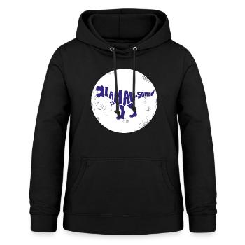 Dinosaur. I am awesome style. Animals. Prehistoric times - Women's Hoodie - black - Front - AI Model Female 172 light (172cm)