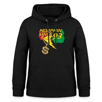 Power Rangers Morphin Since 93 Dollar Zeichen - Frauen Hoodie - Schwarz - Vorne - AI Model Female 172 light (172cm)
