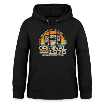 Original 1978 Jahrgang Geburtstag Geschenk Retro - Frauen Hoodie - Schwarz - Vorne - AI Model Female 172 light (172cm)