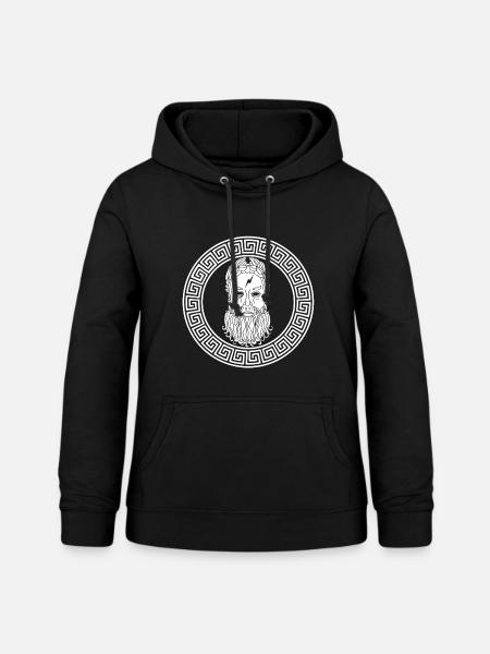 Gott der Mythologie (Weiß) - Frauen Hoodie - Schwarz