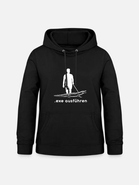Admin Informatiker Programmierer Exe Ausführen - Frauen Hoodie - Schwarz