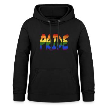 LGBT+ Pride lettering - Women's Hoodie - black - Front - AI Model Female 172 light (172cm)