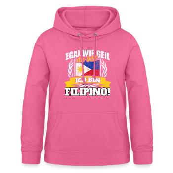 Filipino Filipina Philippinen philippinisch - Frauen Hoodie - Pink - Vorne - AI Model Female 172 light (172cm)