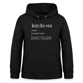 Kindness Definition - Frauen Hoodie - Schwarz - Vorne - AI Model Female 172 light (172cm)